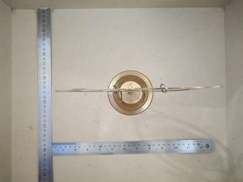 Vintage! Indian - Hand Etched - Brass - Peacock Gong (No Stricker)