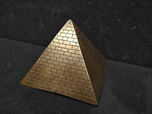 Vintage! Egyptian - Heavy Brass - Pyramid