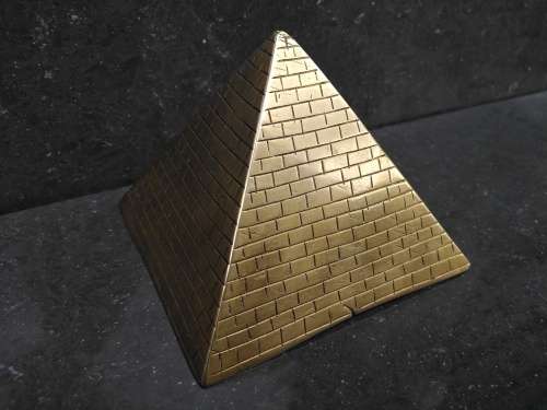 Vintage! Egyptian - Heavy Brass - Pyramid
