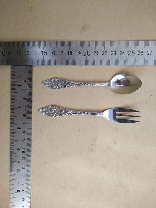 Vintage! Royal Dutch Silverworks - 6 Cake Forks and 6 Spoons Set