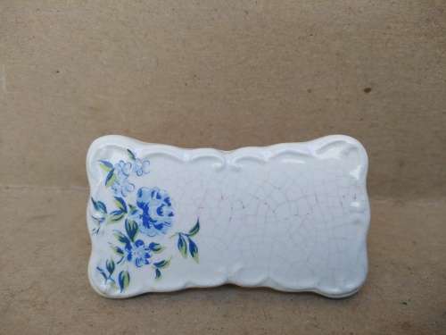 Vintage! 50`s Set of 6 Shafford Porcelain Place Settings - Place Cards - with some Glaze Crazing