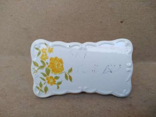 Vintage! 50`s Set of 6 Shafford Porcelain Place Settings - Place Cards - with some Glaze Crazing