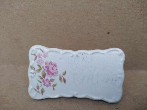 Vintage! 50`s Set of 6 Shafford Porcelain Place Settings - Place Cards - with some Glaze Crazing