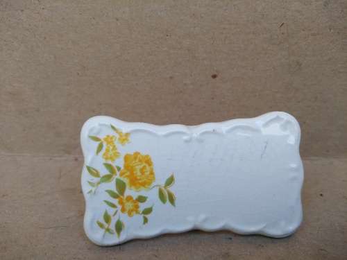 Vintage! 50`s Set of 6 Shafford Porcelain Place Settings - Place Cards - with some Glaze Crazing