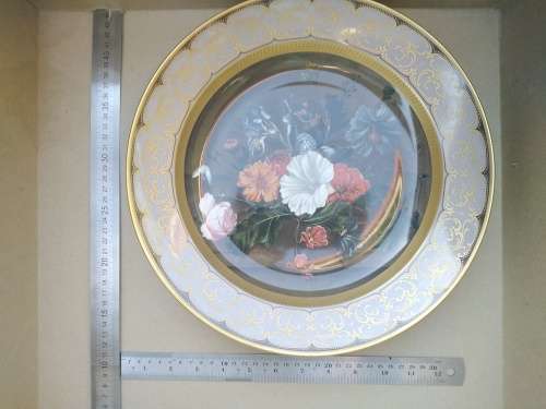 Vintage! German - AK Kaiser - Flower Bouquet - Porcelain Wall Plate