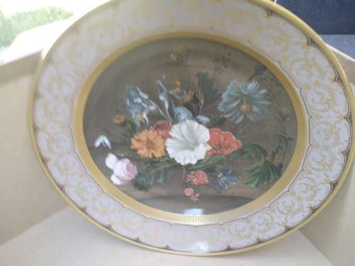 Vintage! German - AK Kaiser - Flower Bouquet - Porcelain Wall Plate