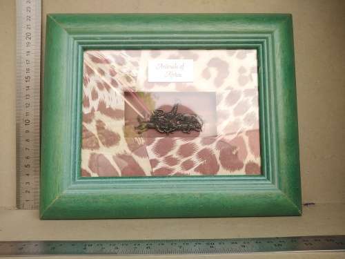 African! Wall Décor - Box Frame - Africa Alive - Bronze Animals Of Africa