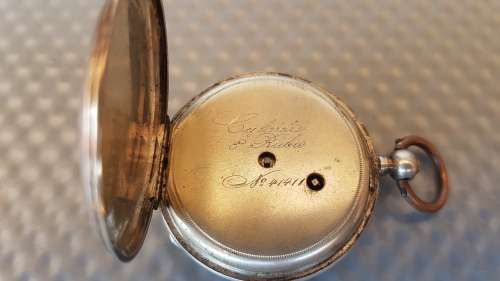 Antique! Swiss - Cylindre 8 Rubis Pocket Watch (For Spares Or Restoration)