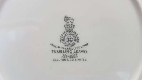 Vintage! Royal Doulton - English Translucent China - Tubling Leaves - 20 piece part service