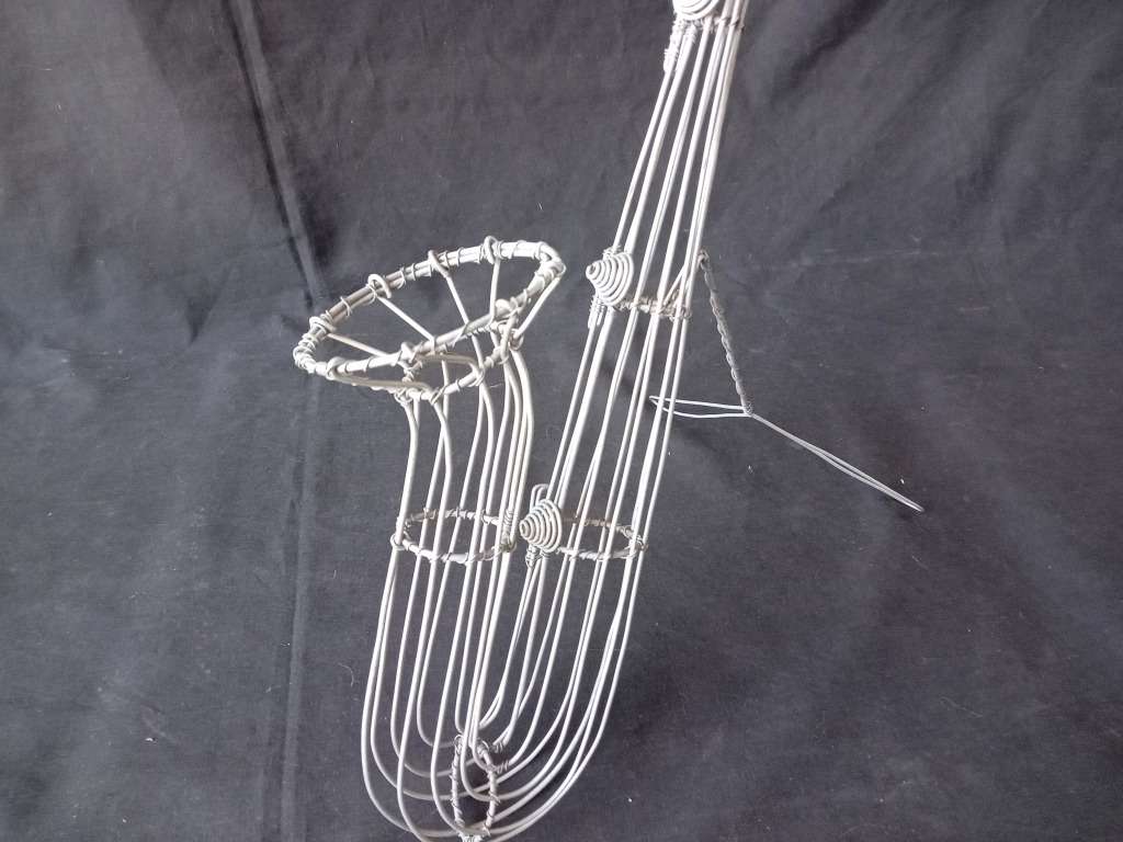 Trio of Awesome Wire Musical Instruments (Sax - 50cm / Trombone - 50cm / Clarinet - 50cm)