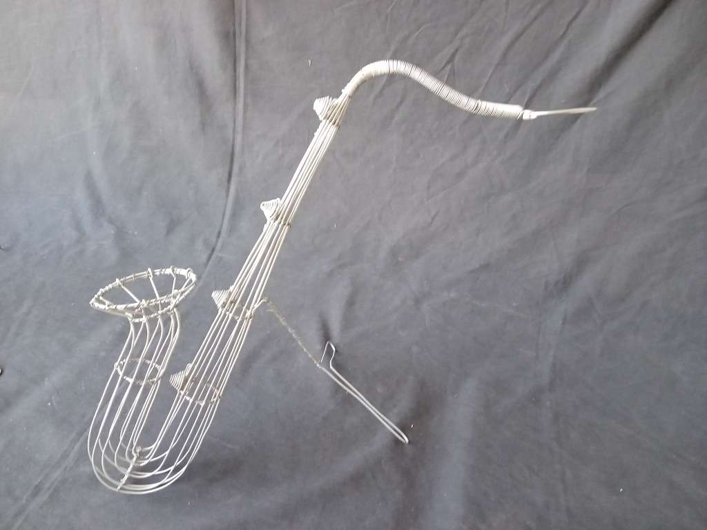 Trio of Awesome Wire Musical Instruments (Sax - 50cm / Trombone - 50cm / Clarinet - 50cm)