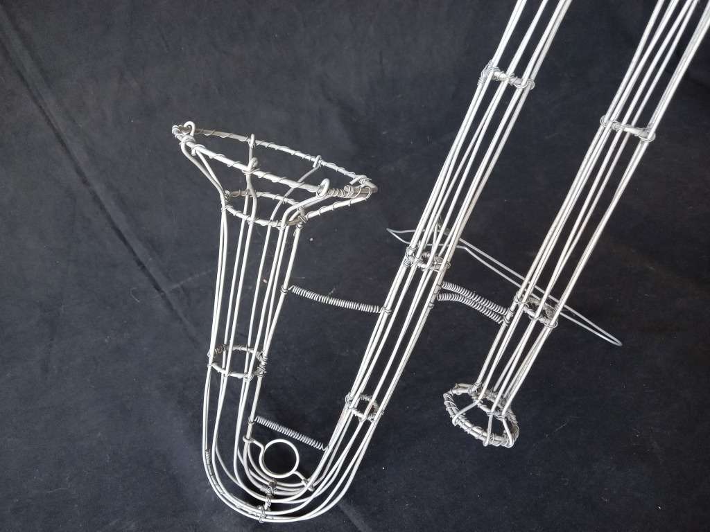 Trio of Awesome Wire Musical Instruments (Sax - 50cm / Trombone - 50cm / Clarinet - 50cm)