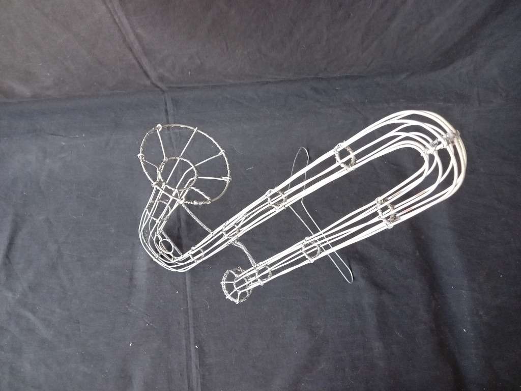 Trio of Awesome Wire Musical Instruments (Sax - 50cm / Trombone - 50cm / Clarinet - 50cm)