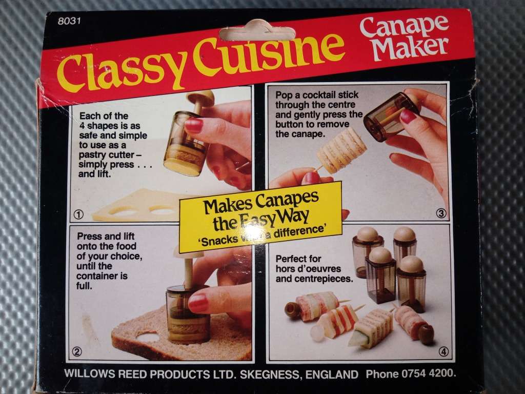 Vintage Kitchen -  JPS Washable Lint remover, Classy Cuisine Canape Maker and Cutter, Yogurt Maker