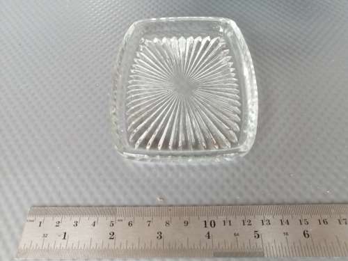 CRAZY R1 - Vintage - Set of 3 Glass Ashtrays