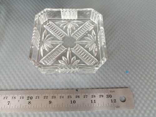 CRAZY R1 - Vintage - Set of 3 Glass Ashtrays