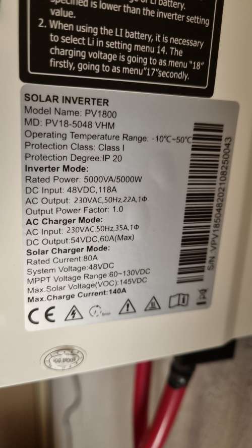 MUST 5KW 48V Off Grid inverter