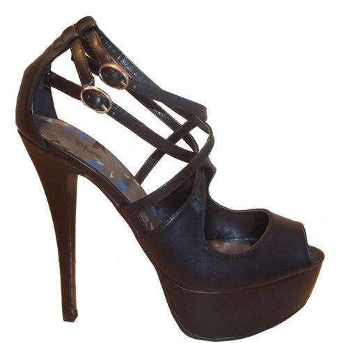 PLUM Delicious Peep Toe Platforms (Size 7)