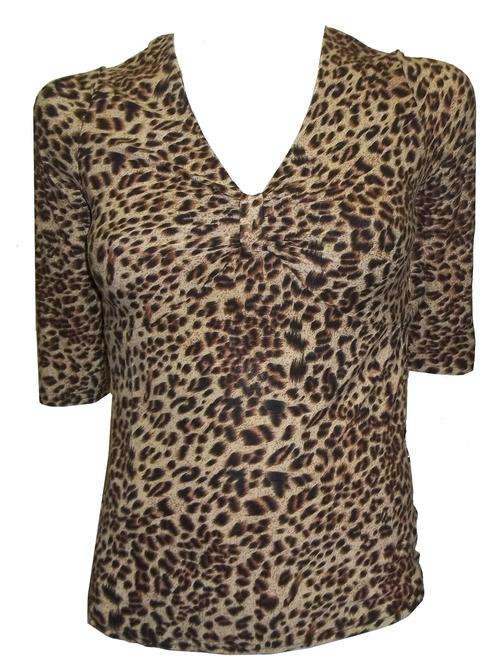 YEAR END SALE - Leopard Print Three Quarter SleeveTop