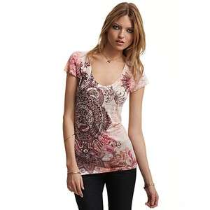 Guess Vanilla Beige Multi Tee