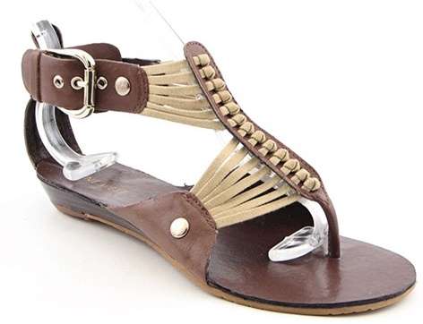 Nine West T-Strap Leather Sandals (SA Size 6)