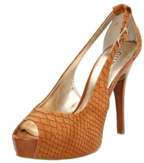 Save 60% - Guess Hondo Peep Toe Sling Back Pumps (SA Size 4)