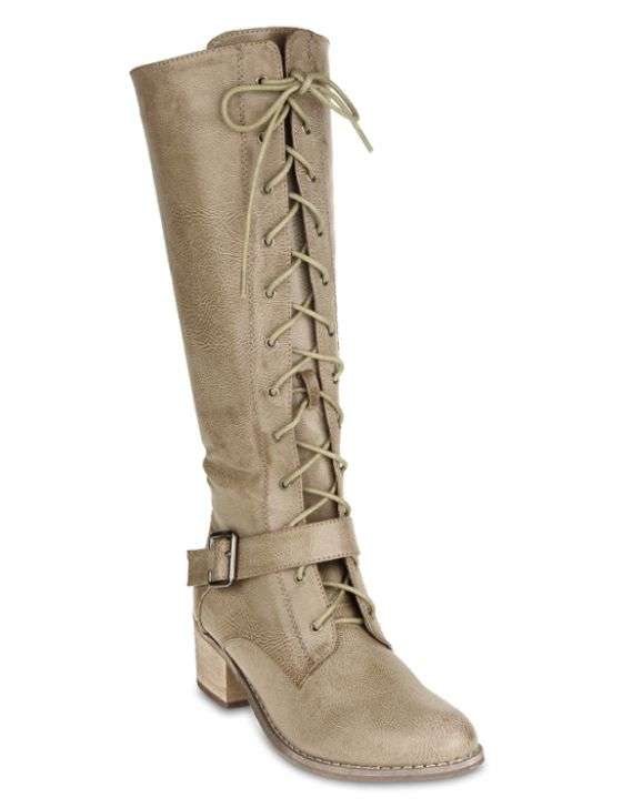 Plum Tall Rider Boots (Size 3)