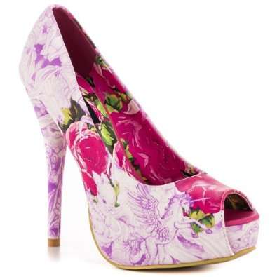 Iron Fist Cotton Candy Peep Toe Platforms