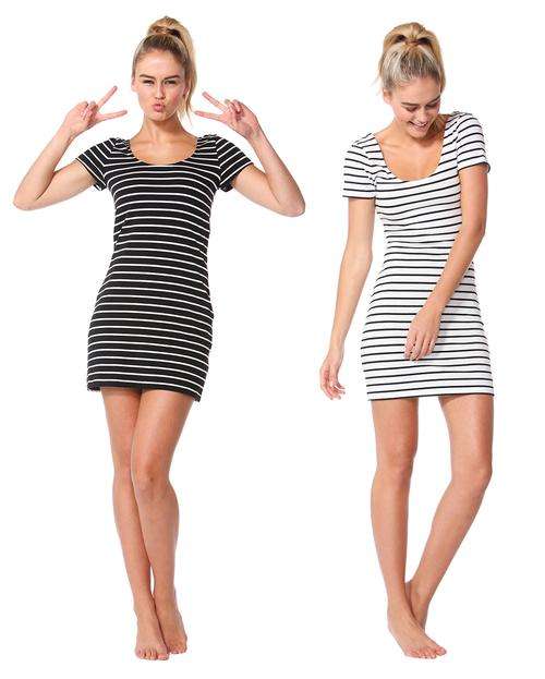 Betty Cotton Elastane Casual Dress - 3 Colours