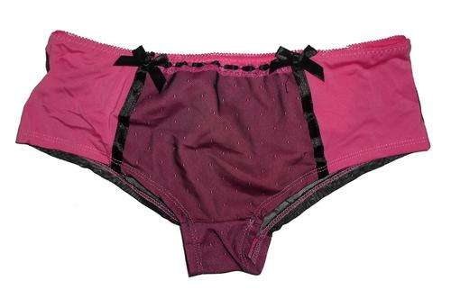 Madrag Mesh Briefs (Pink & Black)