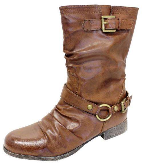 Cathy Jean Ladies Pleated Booties