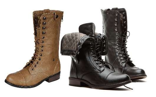 Dollhouse Combat Boots | Available in Black & Tan