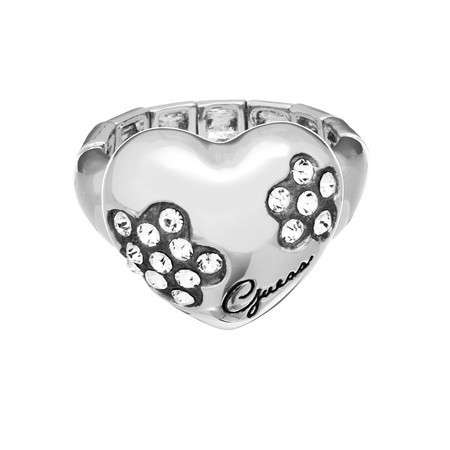 Guess Jewellery: Flower Heart Stretch Ring