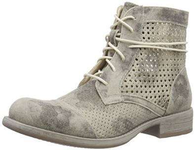 Rieker Ladies Perforated Distressed Ankle Boots