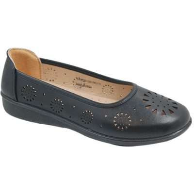 Ladies Comfort Wear Cut-out Flats