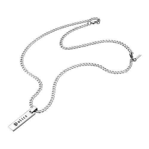 Police Men's Vertical Pendant Necklace