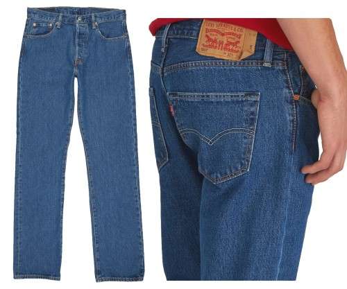 Mens Levi's 501 Straight Leg Jeans