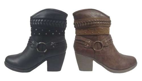 Ladies Mid Ankle Boots | 2 Colours to Choose From