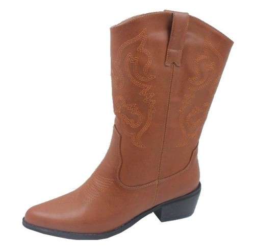 Ladies Cowboy Style Boots | Tan