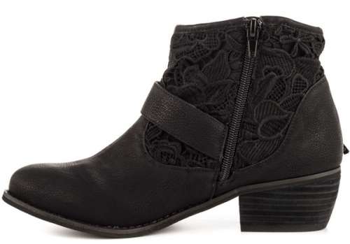 Tassel & Lace Ankle Booties by Not Rated  | 3 Colours