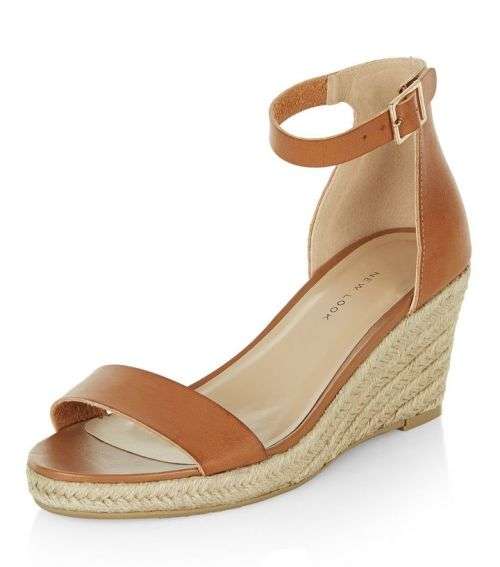 New Look Espadrille Ankle Strap Wedge