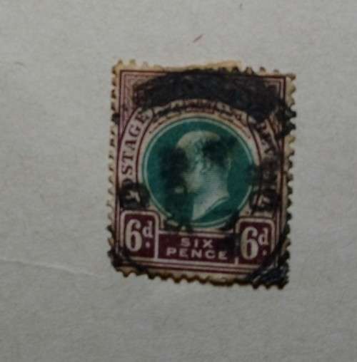 6d Stamp Natal Postage