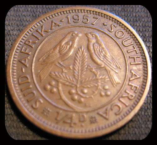 1957 Quarter Penny 1/4D South Africa *UNC*