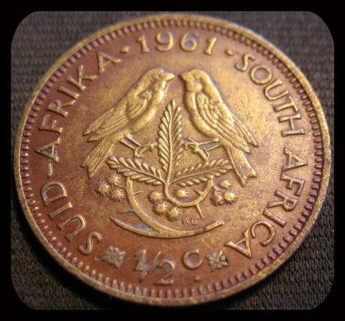 1961 1/2c Half Cent South Africa