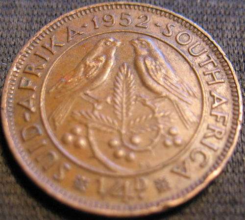 1952 Quarter Penny 1/4D South Africa