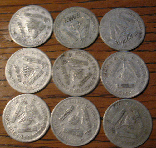 9 x 1942 Tickeys South Africa