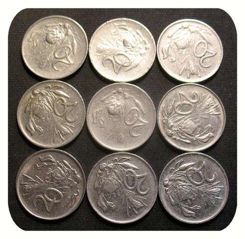Various Years South African 20 Cents Set All for One Bid