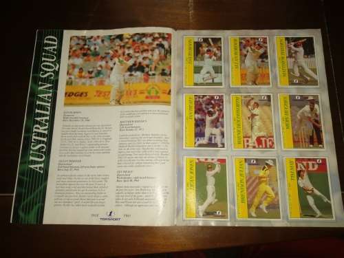 South Africa vs Australia 1993-1994 Complete Souvenir Cricket Card Collection Album