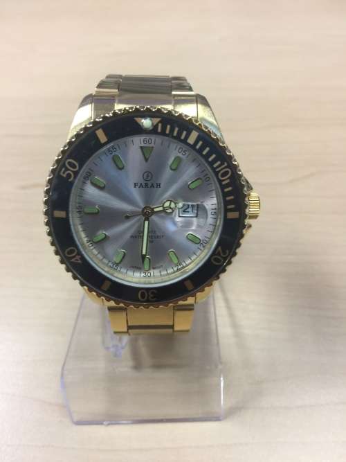 Farah Rolex Design Diver Look Watch Gold