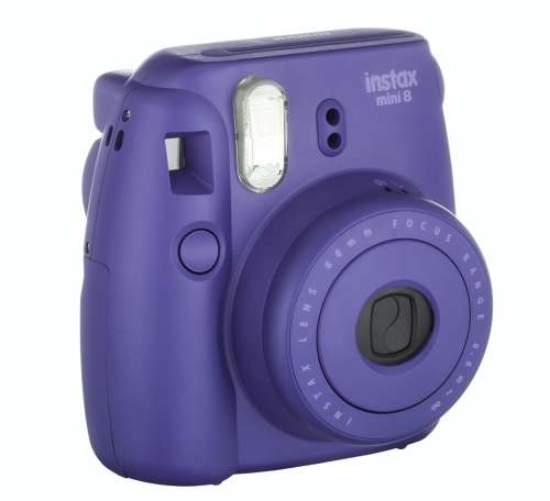 FUJIFILM INSTAX MINI 8 INSTANT FILM CAMERA GRAPE BOX OPENED BUT BRAND NEW